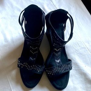 PU/Textile lady shoes